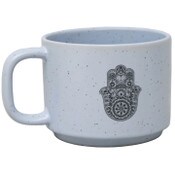 Wholesale - Hamsa Hand Large Stacking Mug wInside Speckle C/P 36, UPC: 195010112338